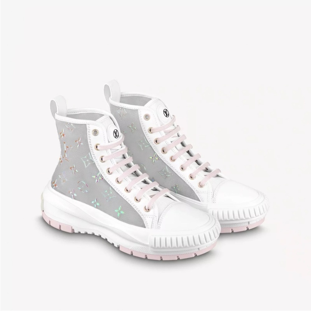 Louis Vuitton Women’s Squad Sneaker Boot Size 38 Pink